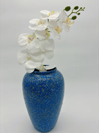 [HTPottery]Garden snow flower glazed porcelain vase