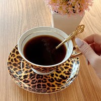 Leopard Print Bone China Coffee Mug