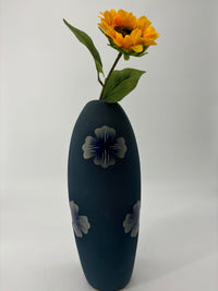 HTPottery Handcrafted vases with colorful flowers