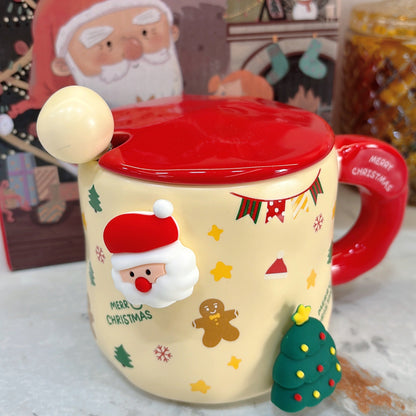 Santa Claus Head Ceramic Mug – Perfect Christmas Gift for Holiday Lovers