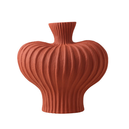 Ceramic Vase in Red Lantern Shape – Decorative Lantern Design for Home Décor