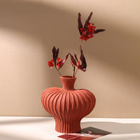 Ceramic Vase in Red Lantern Shape – Decorative Lantern Design for Home Décor